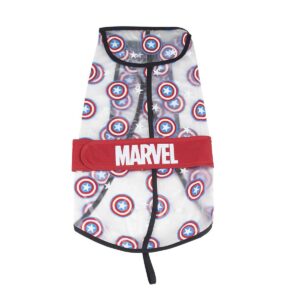 Impermeabile per Cani The Avengers Trasparente Rosso M